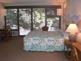 Waikiki Beach hotel poolside studio King sized bed
